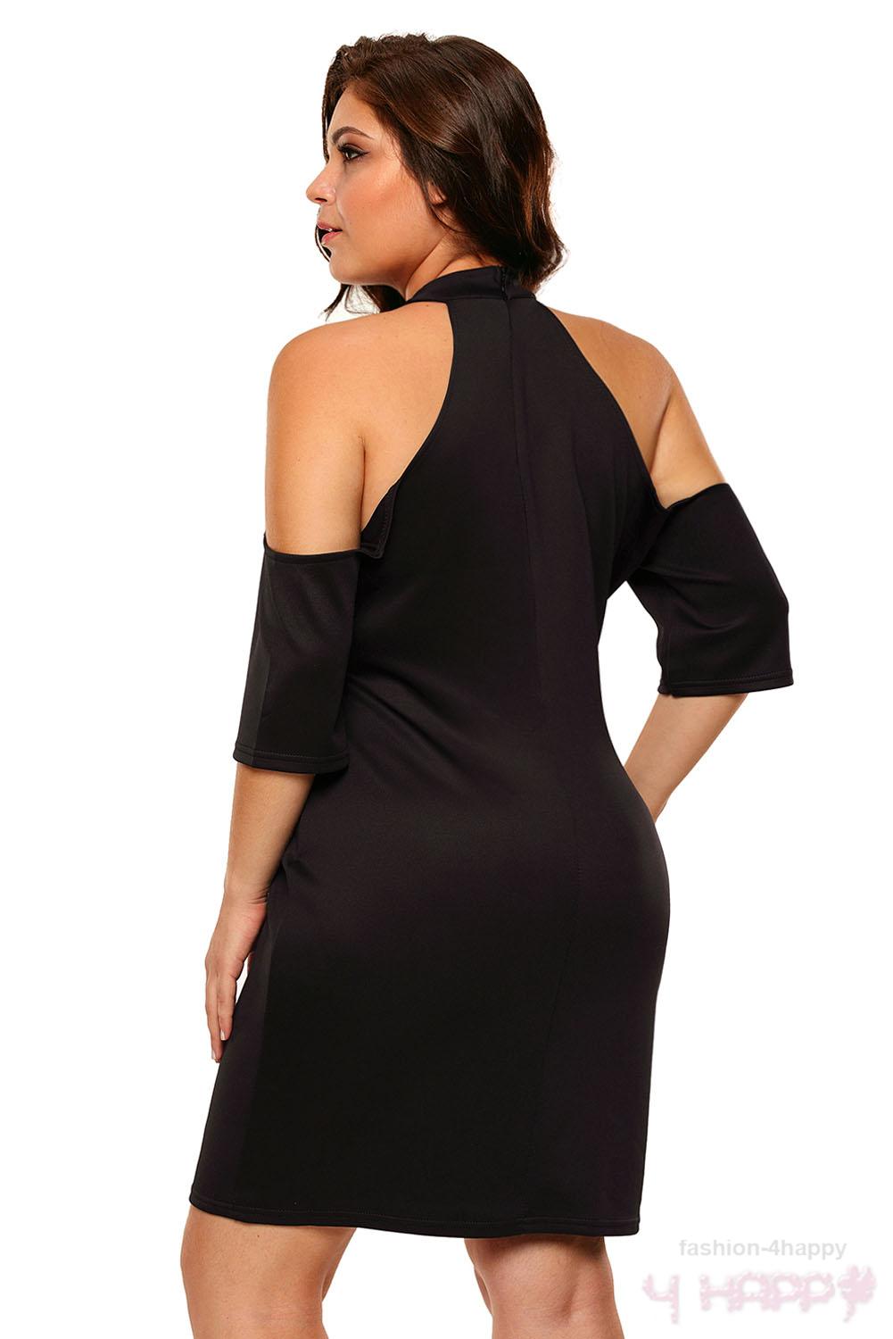 SEXY dámské MINI šaty se zipem 80250063-2 černá M