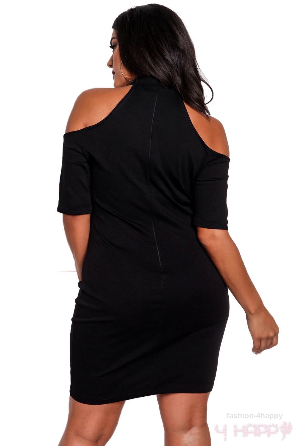 SEXY dámské MINI šaty se zipem 80250063-2 černá M