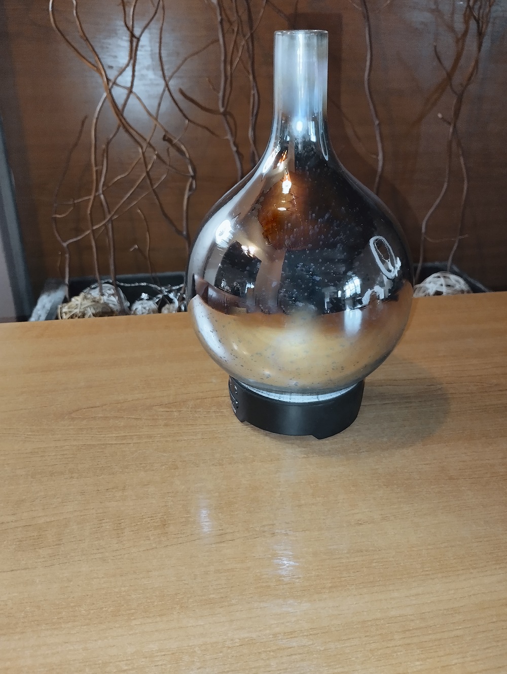 SILVERCREST ultrazvukový aroma difuzér sklo + 2 ks esenciální olej 200003-1 zlatá
