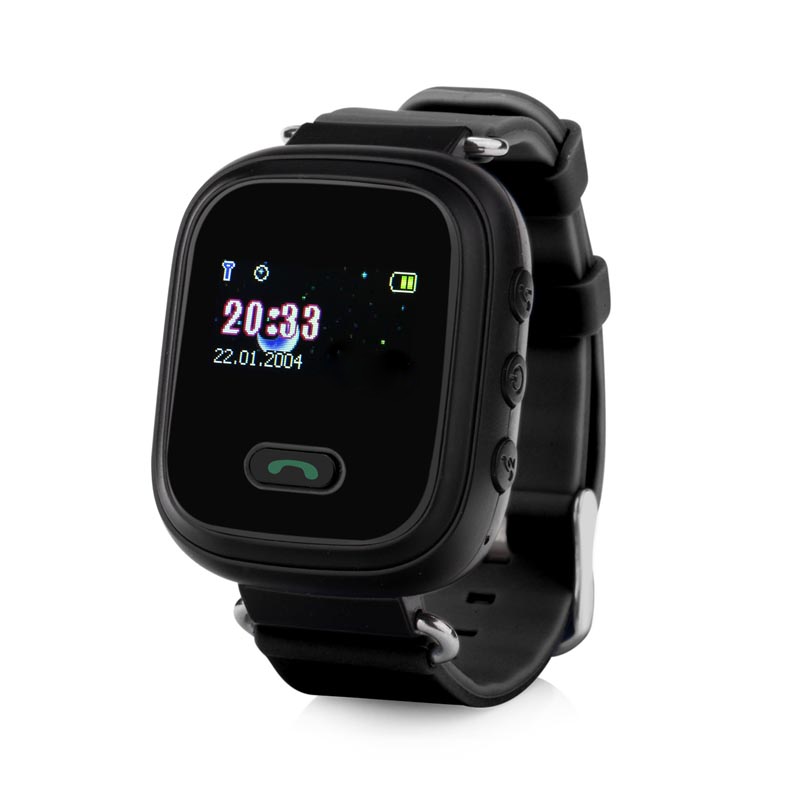 Chytré HODINKY pro děti s GPS, MOBILEM 50003-2 černá NA CESTĚ