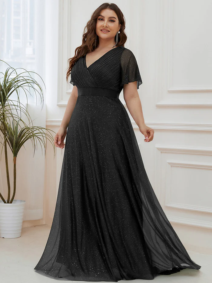 Ever Pretty večerní a společenské šaty EE50159-2 černá XXL