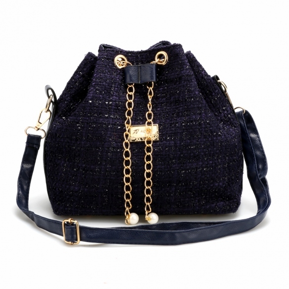 Elegantní dámská KABELKA s flitry CROSSBODY 7025761-1 modrá