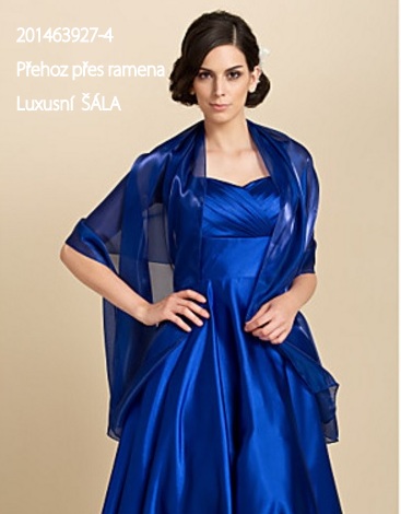 Přehoz přes ramena ŠÁLA luxusní 2014639240-4 modrá