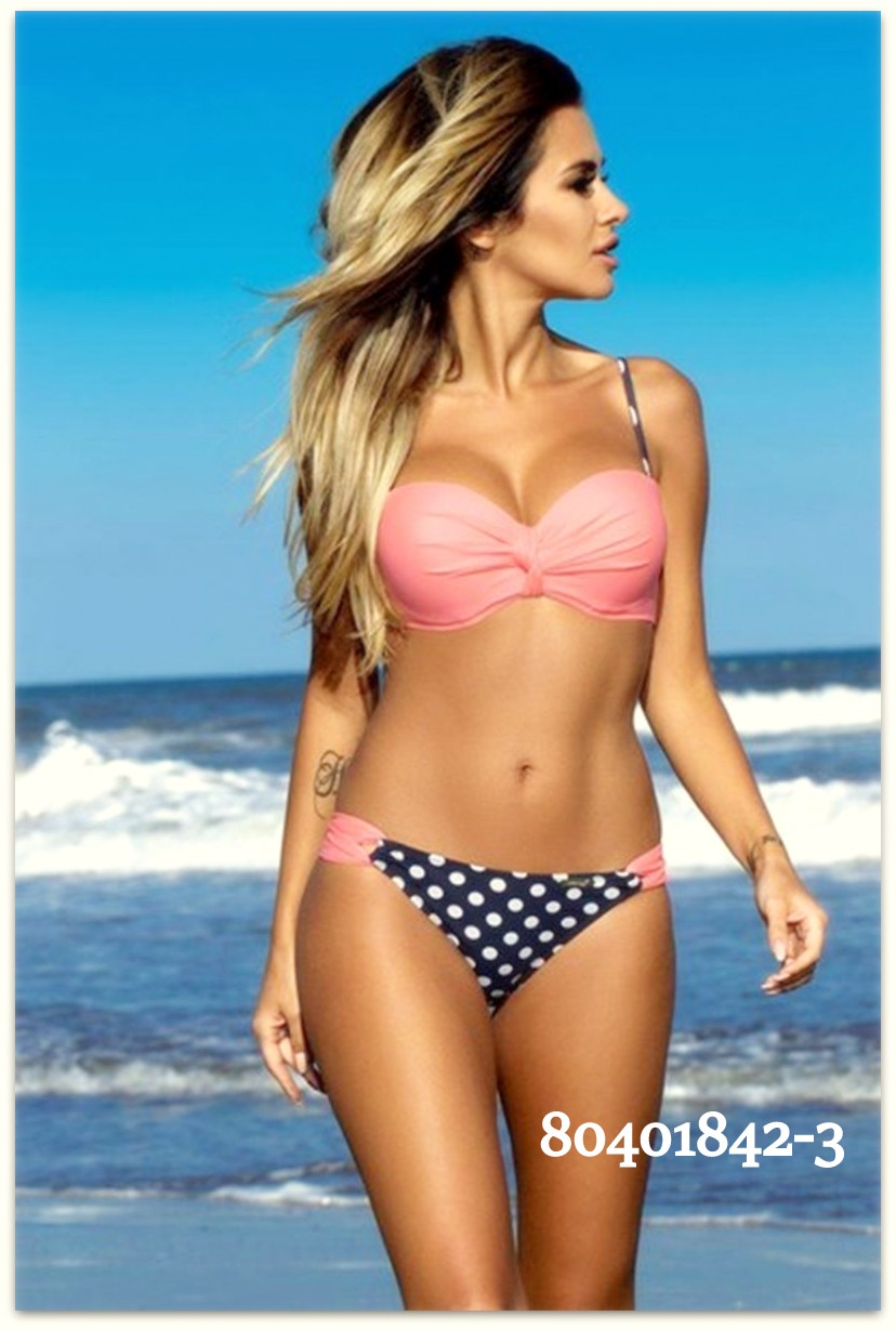 Dvoudílné dámské PLAVKY/BIKINY 80401842-3 růžová XS/S