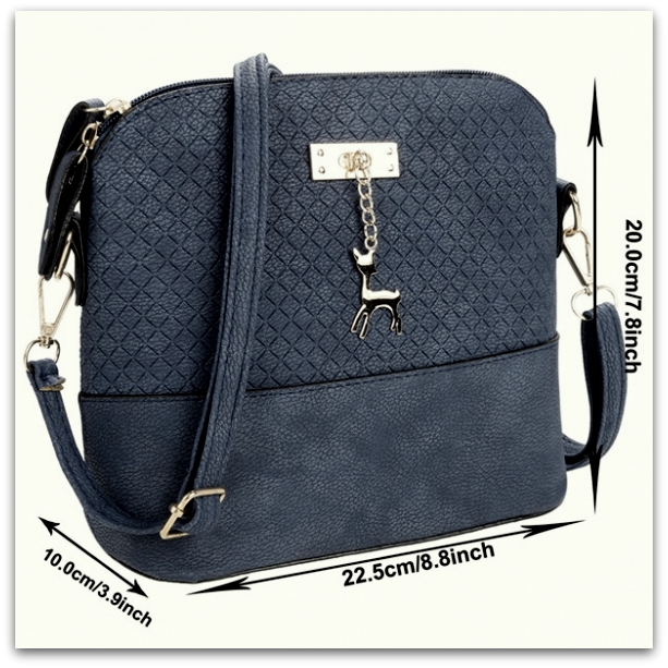 Dámská KABELKA přes rameno CROSSBODY 7030771-5 šedomodrá