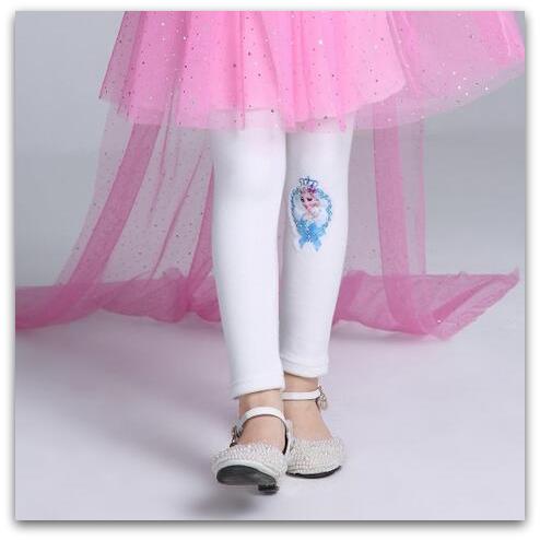 Dětské LEGÍNY FROZEN Elsa 6068132-1 bílá 104/110