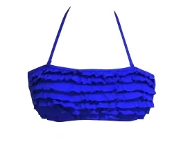 PLAVKY 2-dílné DÁMSKÉ s volánky 32557-6  modrá M/L