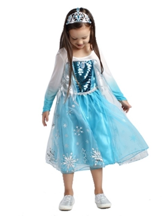 ŠATY ELSA FROZEN Ledové království 314748-3 modrá 92/98