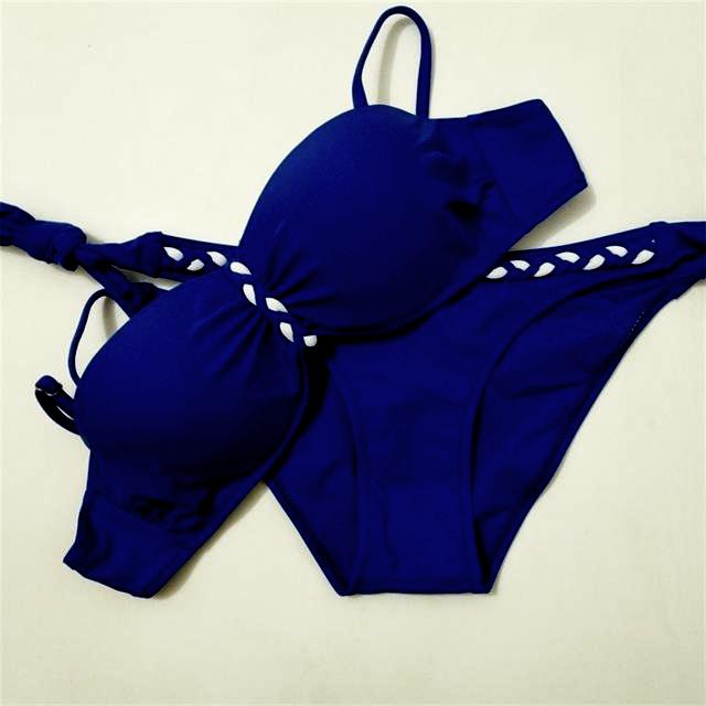 Dvoudílné dámské PLAVKY & BIKINY 607980012-3 modrá XS