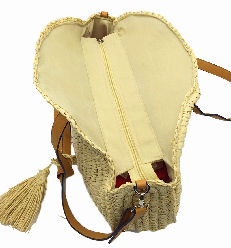 HAND MADE Velká dámská TAŠKA kulatá 330295-1 přírodní XXL
