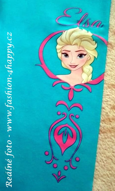 DISNEY dívčí LEGÍNY FROZEN Elsa 5149366 - 3 modrá 104 
