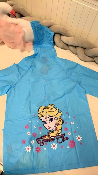 DISNEY dívčí pláštěnka do deště Elsa FROZEN 5120280-3 modrá 104/110