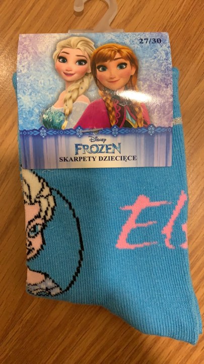 DISNEY dívčí ponožky Elsa FROZEN 5140288-3 modrá 31/34