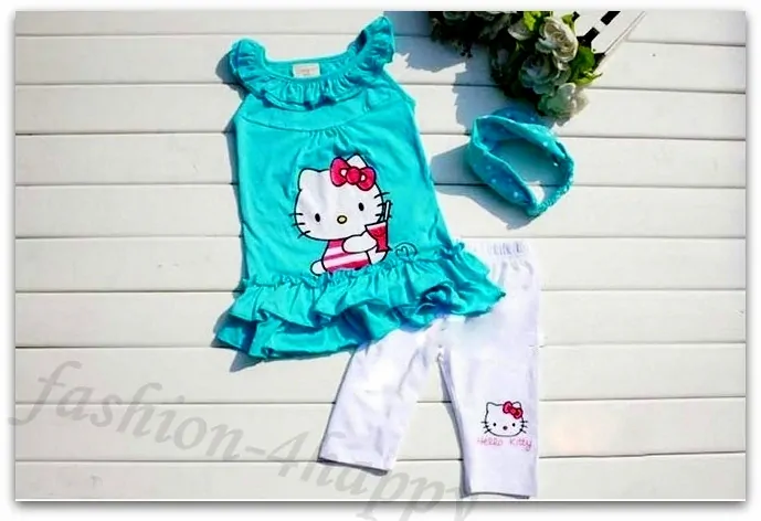 Komplet HELLO KITTY dívčí 4805 modrá 98