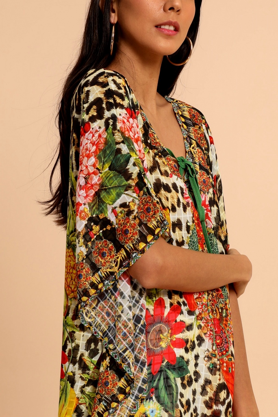 Dámská plážová TUNIKA 334310-3 zelená 