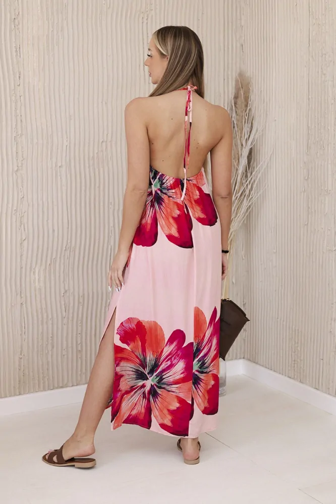 Kesi dámské šaty dlouhé 2760-1 růžová