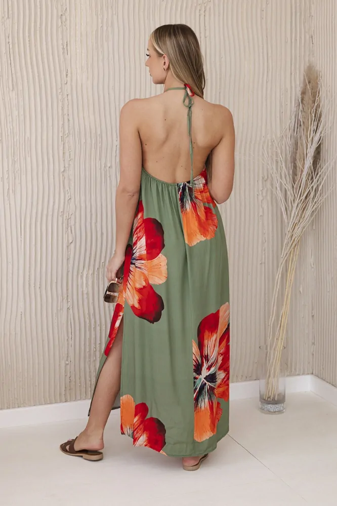 Kesi dámské šaty dlouhé 2760-13 zelená