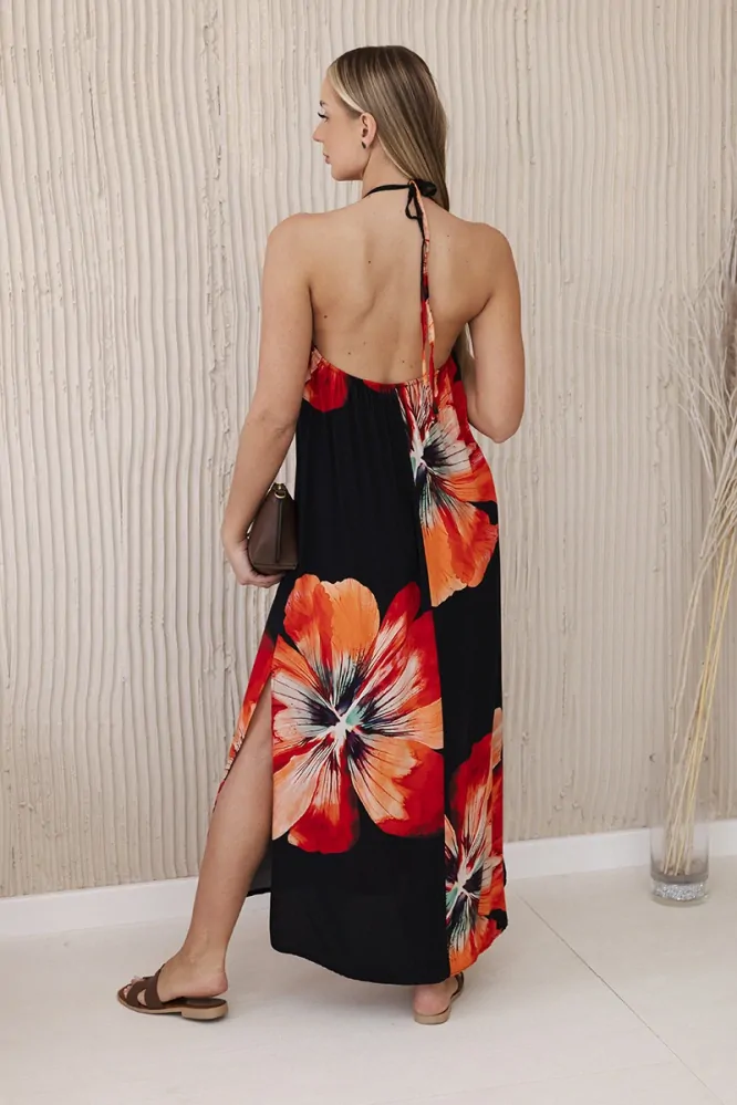 Kesi dámské šaty dlouhé 2760-6 černá