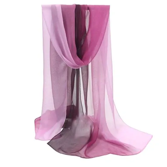 Šál / šátek / přehoz přes ramena KK000229-61 vínovorůžová 160 x 50 cm