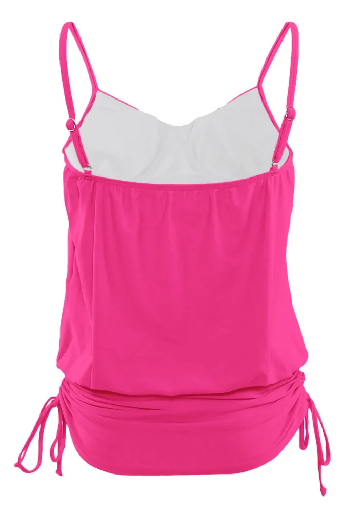 Plavkový TANKINI TOP 1419821-3 růžová XXL