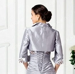 Grace Karin bolerko krátké GK6626-3 stříbrná XS