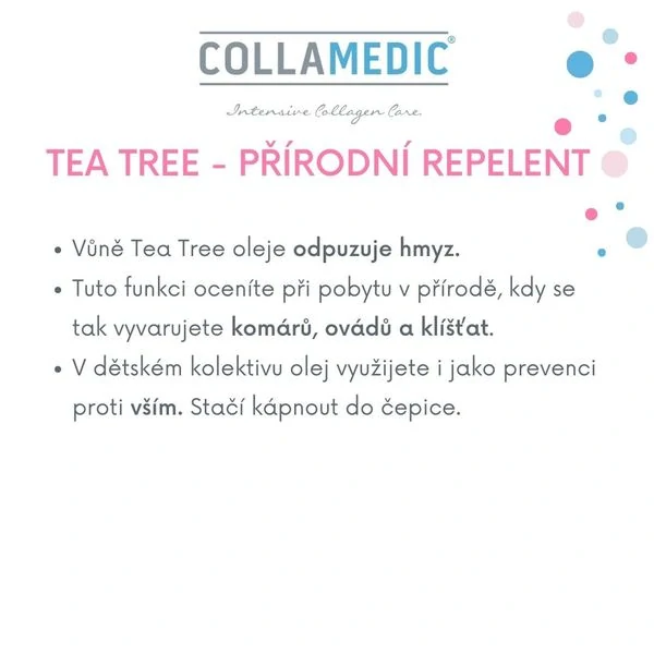 Colamedic éterický olej Tea Tree (čajovník) 10 ml - antibiotický, protiplísňový, hojivý, posiluje imunitu
