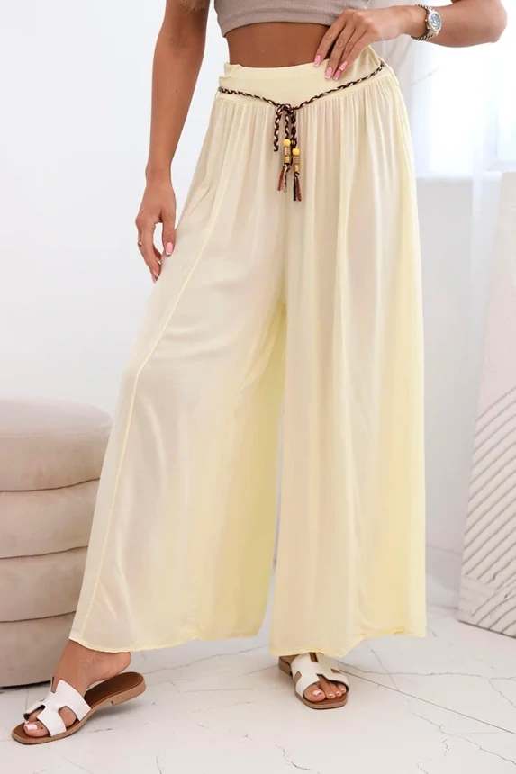 Kesi Dámské kalhoty žlutá univerzální