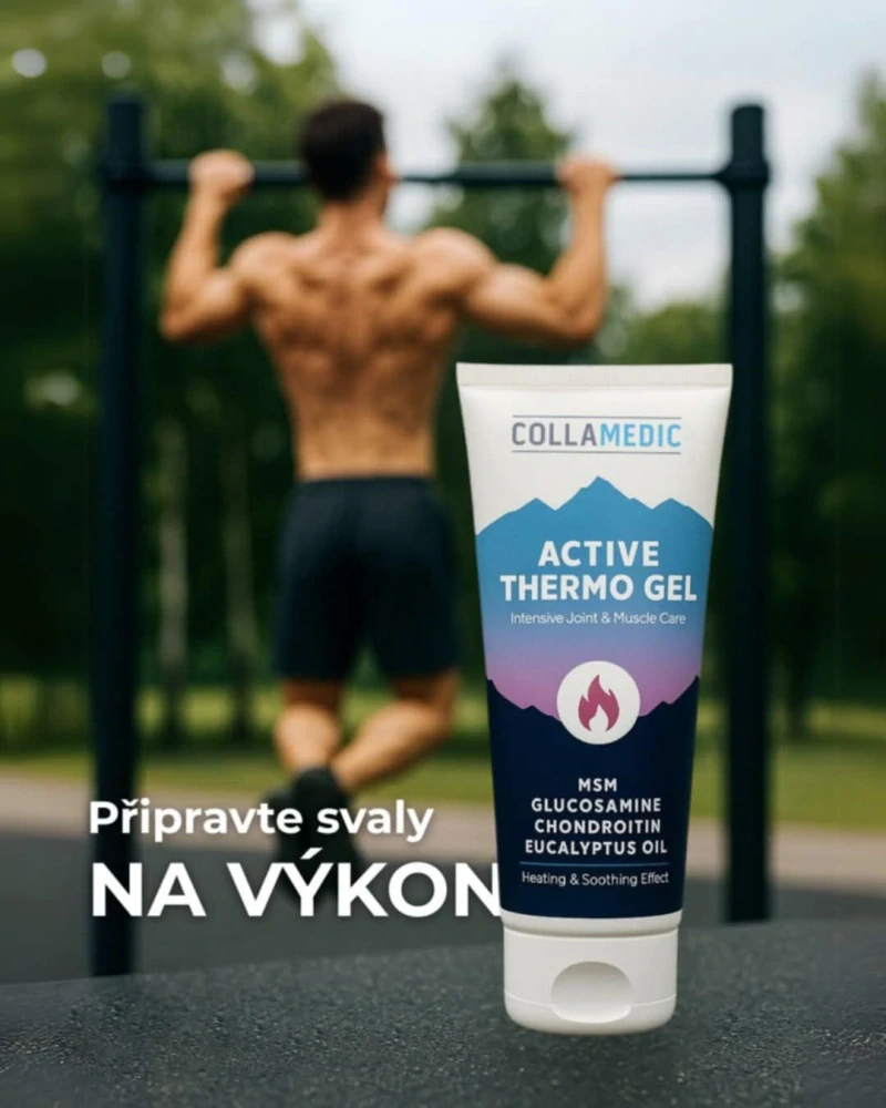 COLLAMEDIC hřejivý gel na klouby, svaly a záda – 200 ml