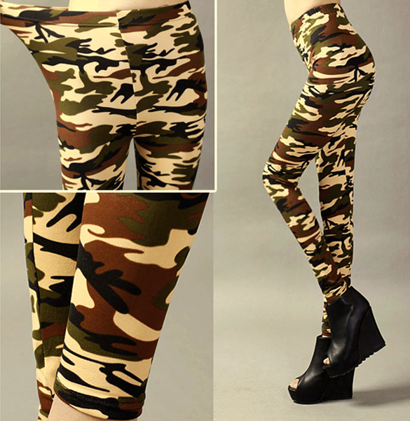 Dámské LEGÍNY MASKÁČ 36/38 STRECH 73459
