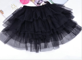 Dívčí sukýnka TUTU 7011403 -2 černá 122