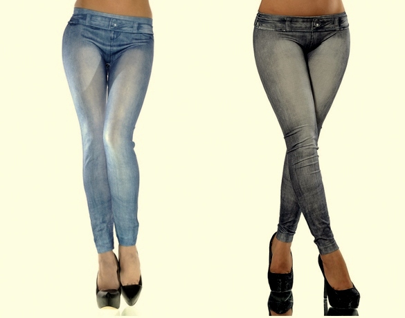 Dámské LEGÍNY JEANS 724886 STRETCH UNI
