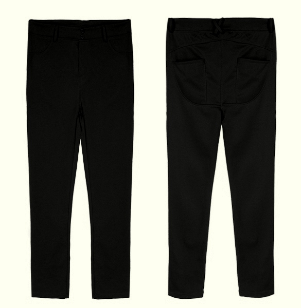 Tvarující kalhoty s PUSH-UP efektem 7025546-3 černá XXS