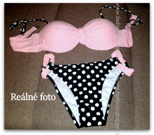 Dvoudílné dámské PLAVKY/BIKINY 80401842-3 růžová XS/S