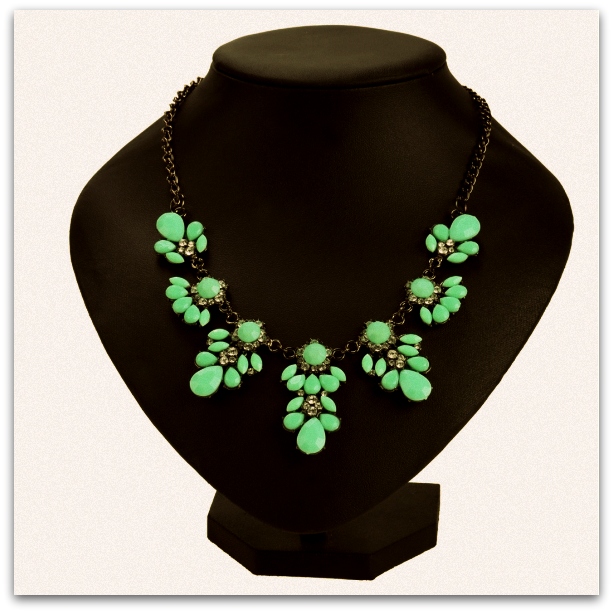 FLOWER náhrdelník  krystaly 7005994-4 