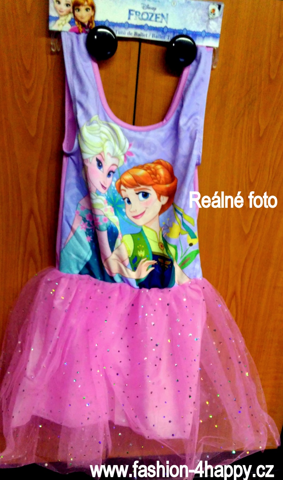 TUTU ŠATY Elsa a Anna FROZEN Ledové království 58901-3 růžová 122/128