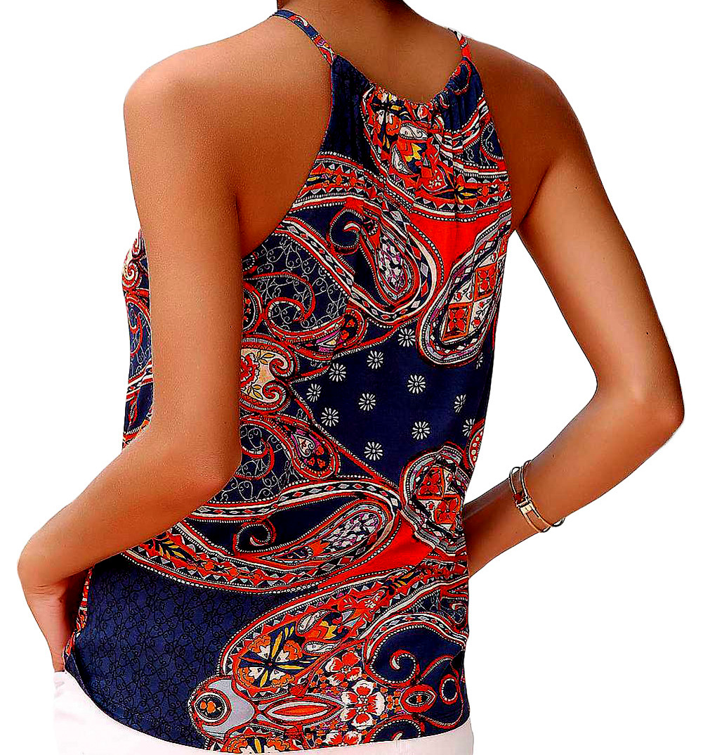 Dámské tílko TOP RETRO vzor 12510451-3 modrá S