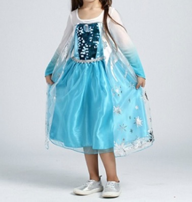 ŠATY ELSA FROZEN Ledové království 314748-3 modrá 92/98