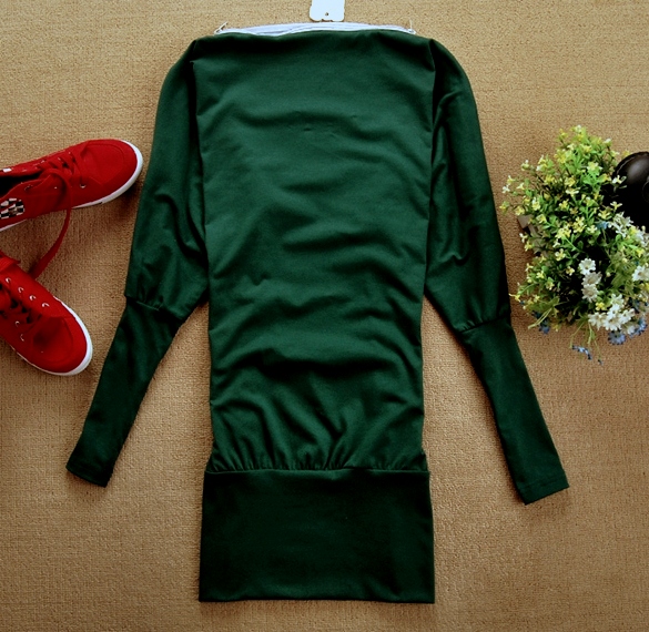 MINI ŠATY/TUNIKA JAPAN STYLE 93492-3 zelená UNI M/L