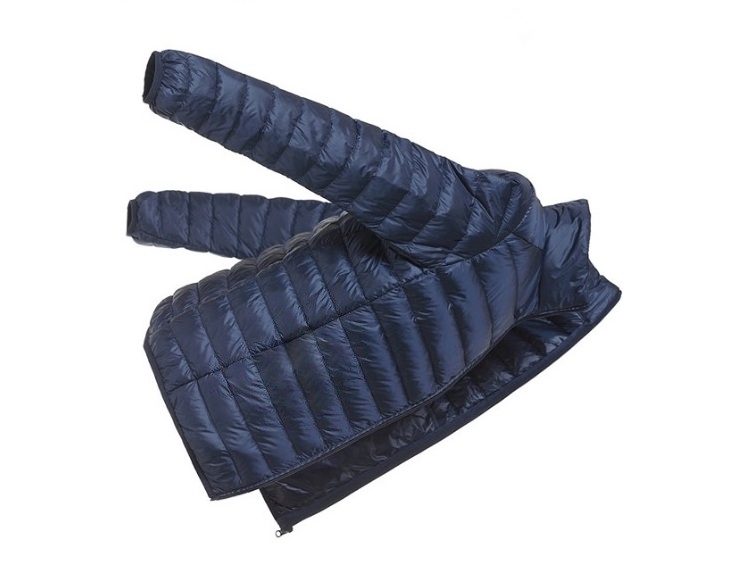 ULTRA LIGHT pánská péřová bunda s kapucí 9330172-3 modrá XXL