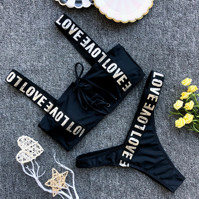 Dvoudílné dámské PLAVKY/BIKINY Brazil 604721-2 černá XS/S/M