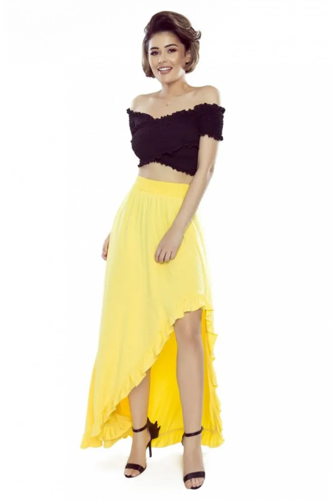 Numoco dámská sukně 426-1 žlutá XL