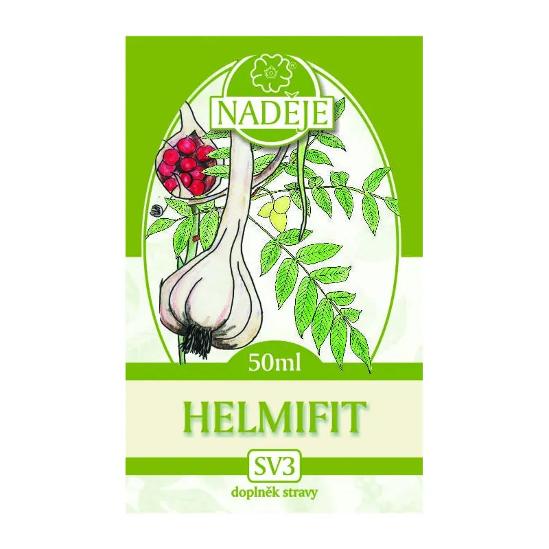 Naděje Helmifit k pročištění střevního traktu 50 ml   (očista organismu, zejména střev)