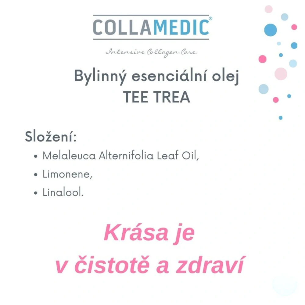Colamedic éterický olej Tea Tree (čajovník) 10 ml - antibiotický, protiplísňový, hojivý, posiluje imunitu