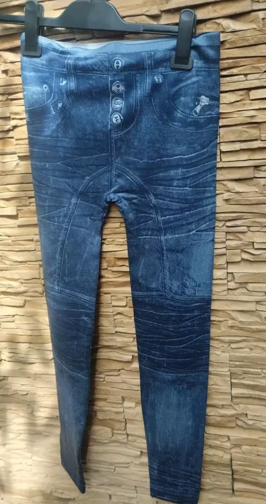 Dámské LEGÍNY strečové 808330-3 modrá XS/S/M - - poslední jeden kus za tuto cenu