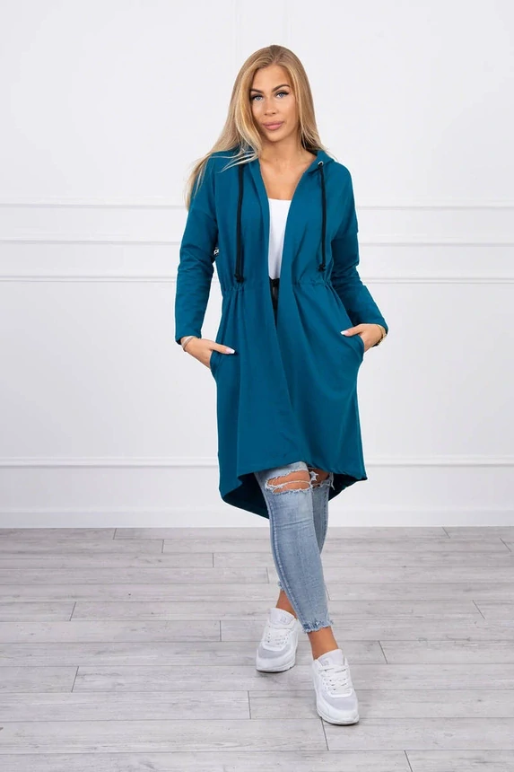 Kesi Dámská dlouhá mikina 8998-31 modrá univerzální 