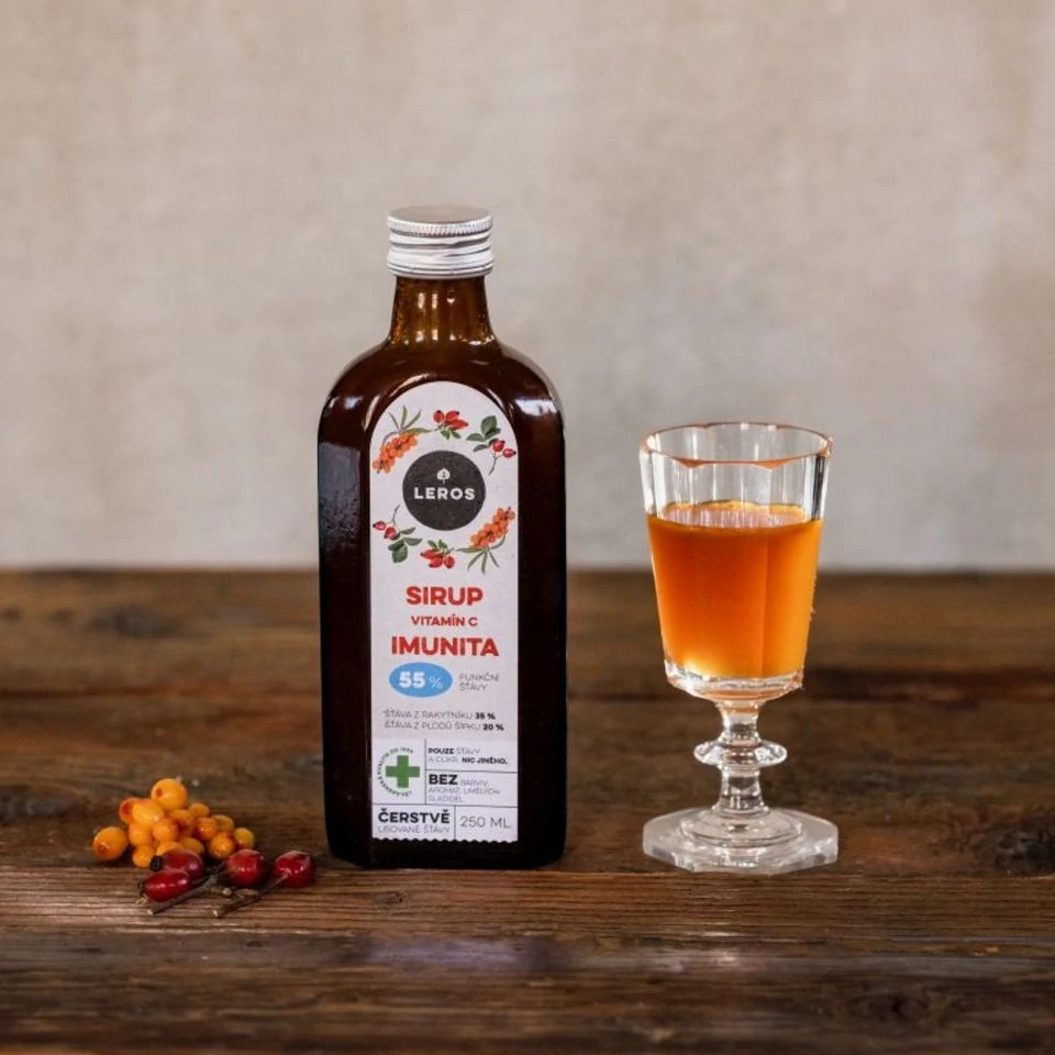 Leros Sirup vitamín C Imunita 250 ml 