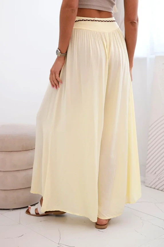 Kesi Dámské kalhoty žlutá univerzální