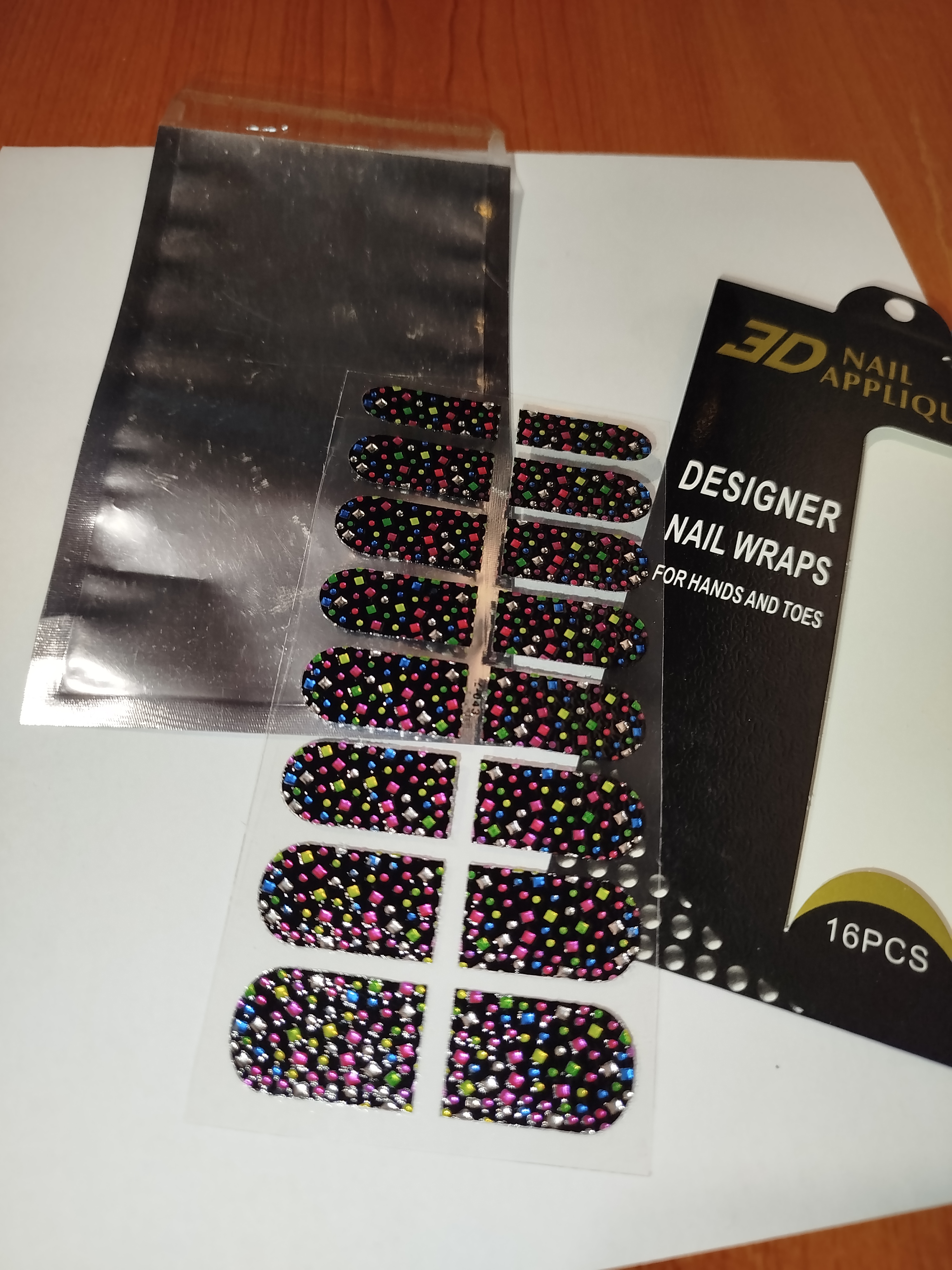 3D luxusní nálepky na nehty 002