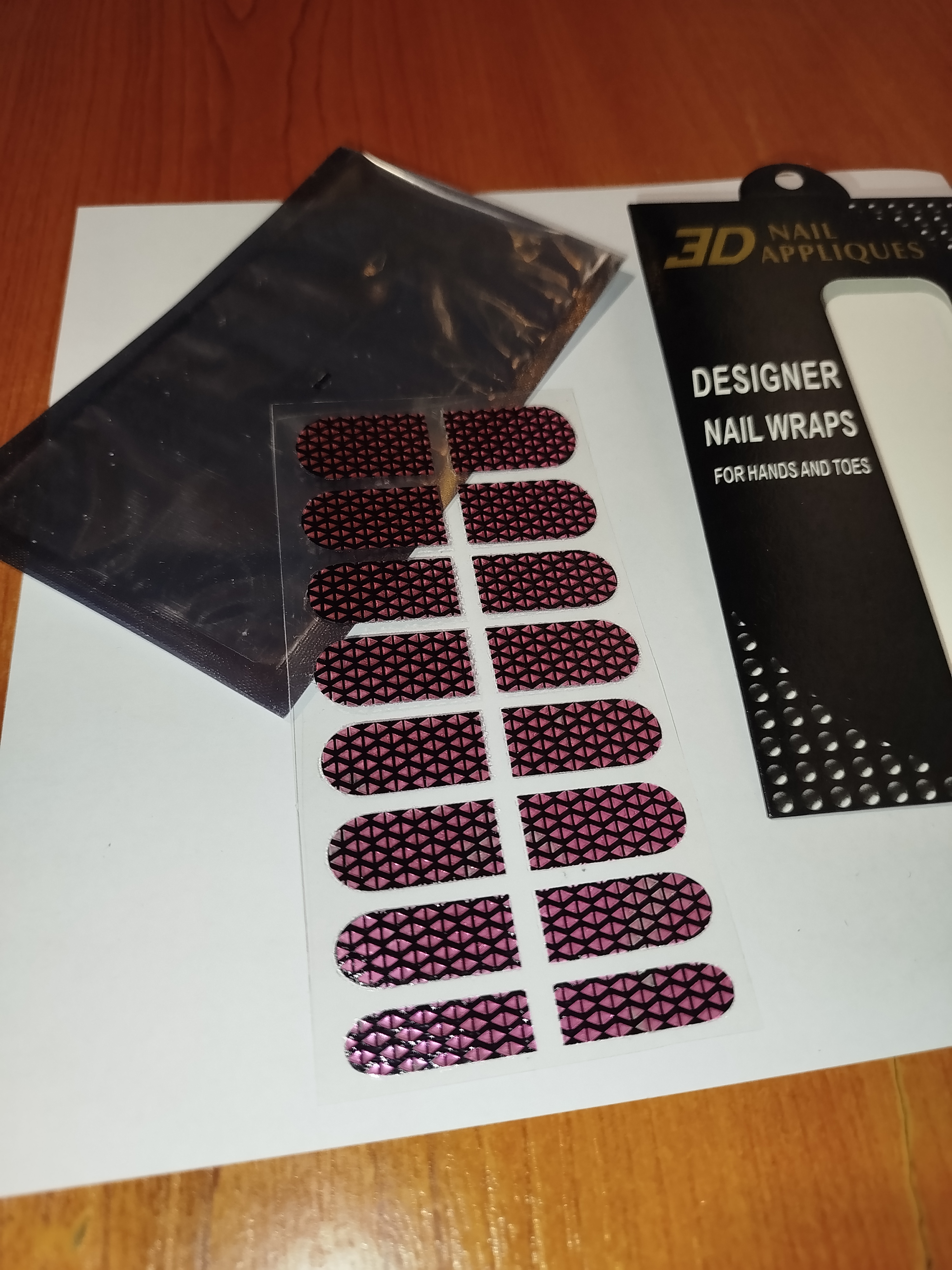 3D luxusní nálepky na nehty 004