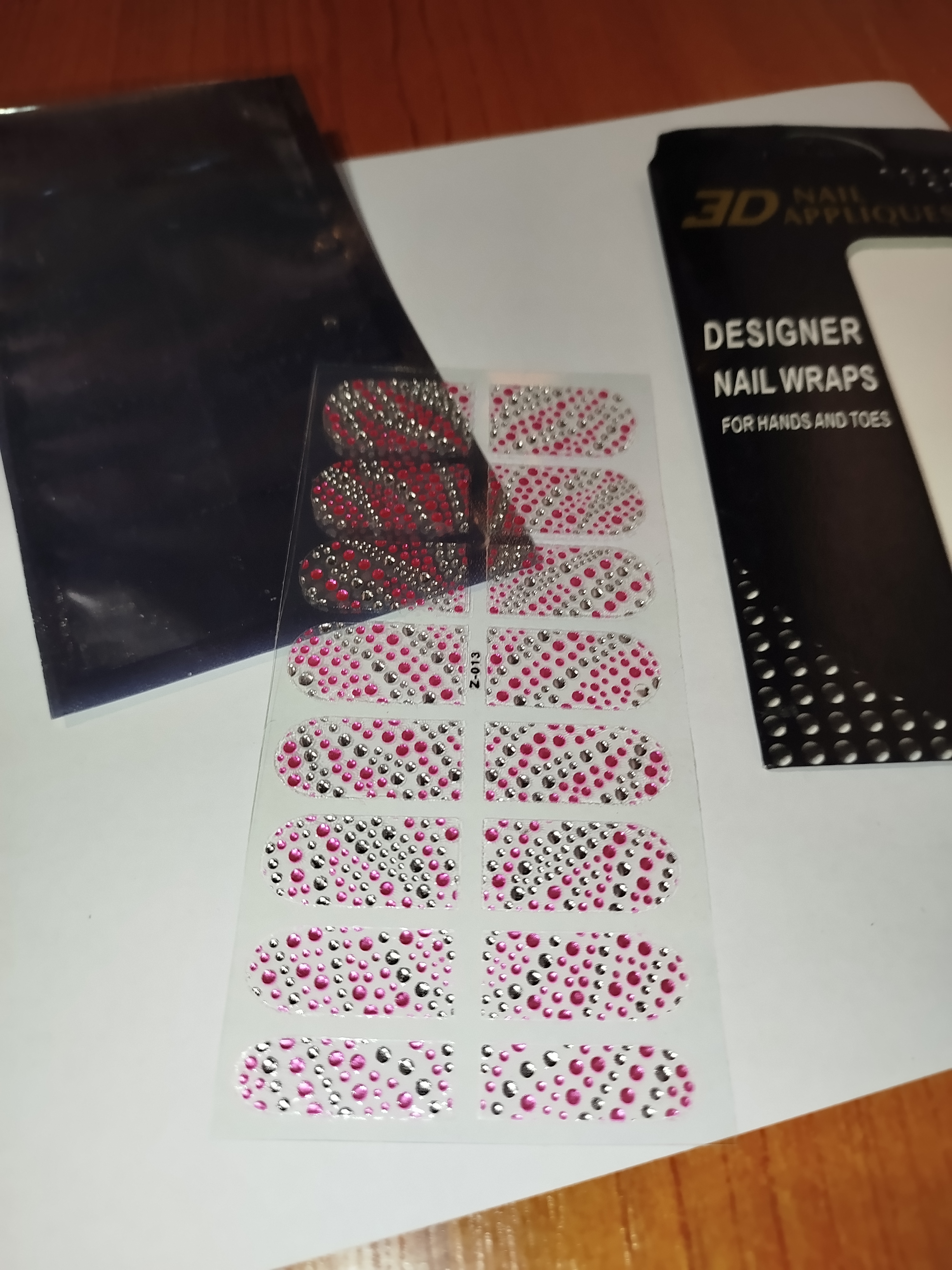 3D luxusní nálepky na nehty 005